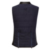 CALLIDAE The Quilted Vest in Blue Lava