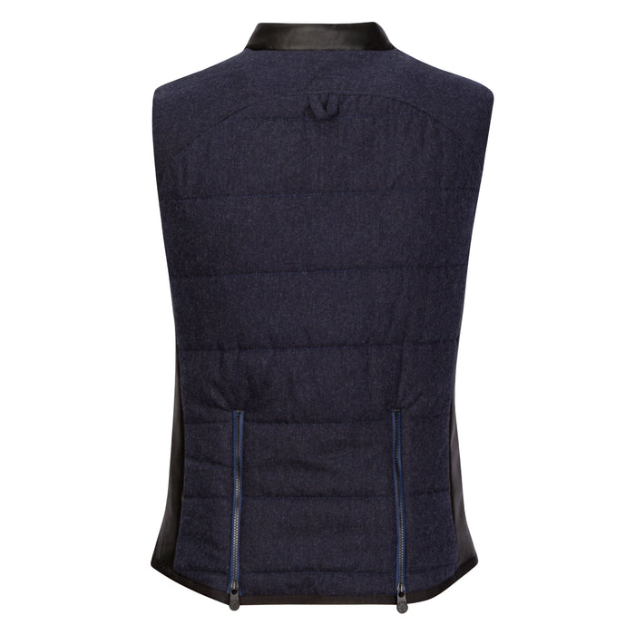 CALLIDAE The Quilted Vest in Blue Lava