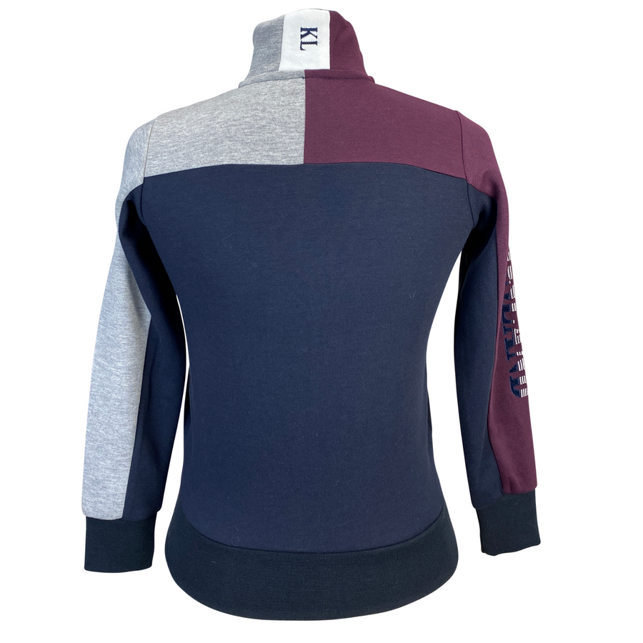 Back of Kingsland 'Joby' Sweat Jacket in Navy Blazer 