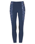 Kerrits Knee Patch Performance Tights in Admiral Winter Bloom