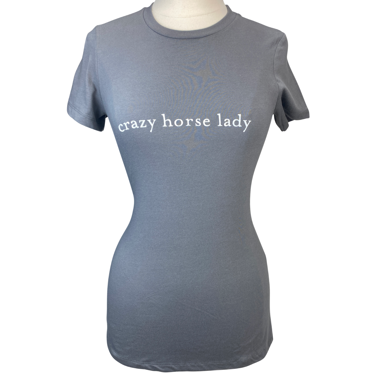 Spiced Equestrian &quot;Crazy Horse Lady&quot; Tee in Grey 