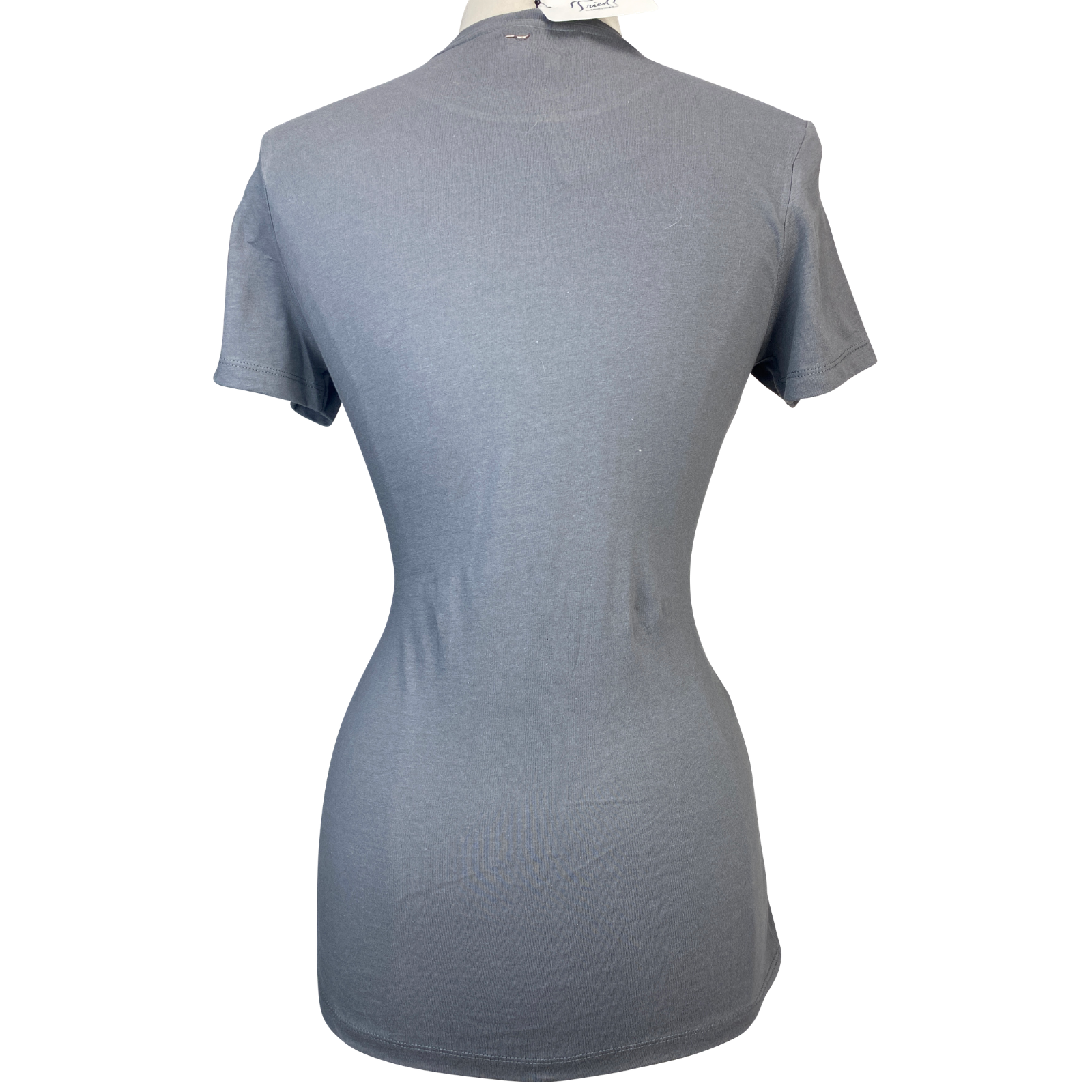 Back of Spiced Equestrian &quot;Crazy Horse Lady&quot; Tee in Grey 