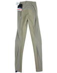 Back of Irideon 'Cadence' Stretch-Cord Tights in Tan