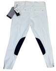 Back of Le Fash 'City' Breeches in White/Navy 