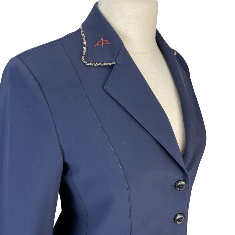 Detail of Makebe 'Cindy' Premium Jacket in Blu-Navy