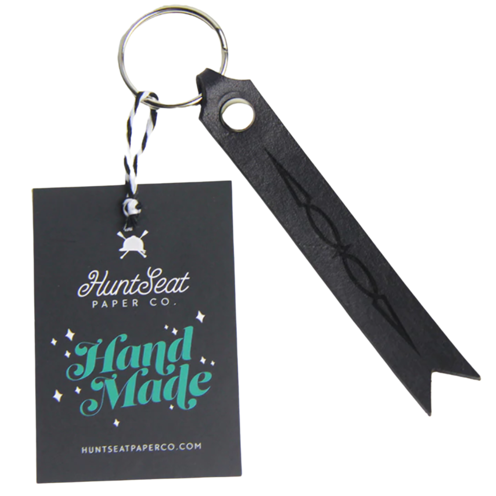 Hunt Seat Paper Co. &#39;Tacked Up&#39; Keychain in Black