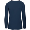 Back of CALLIDAE The Tech V Neck in Blue/Navy Trim