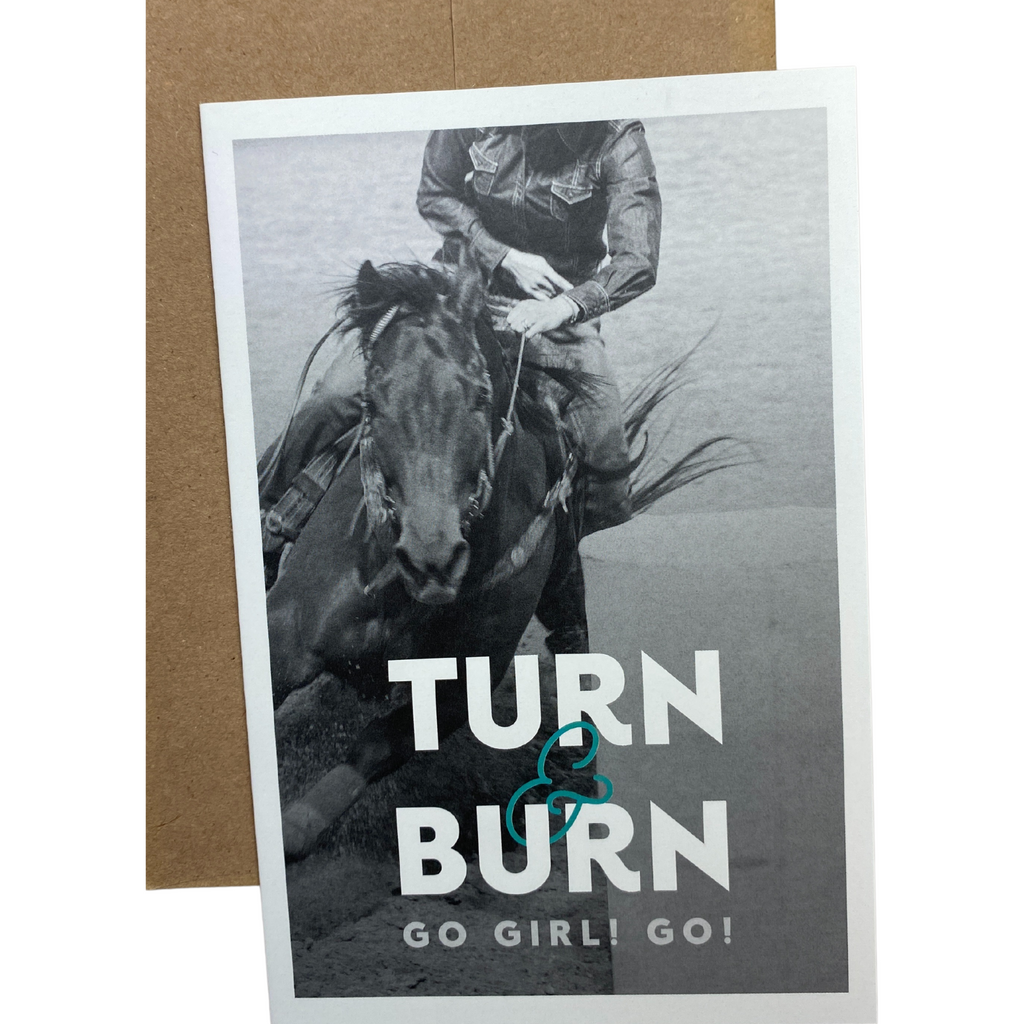 Hunt Seat Paper Co. "Turn & Burn" Card