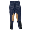 Back of Asmar Equestrian Denim Breech in Indigo/Cognac - Women's US 24