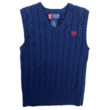Chaps Sweater Vest in Navy