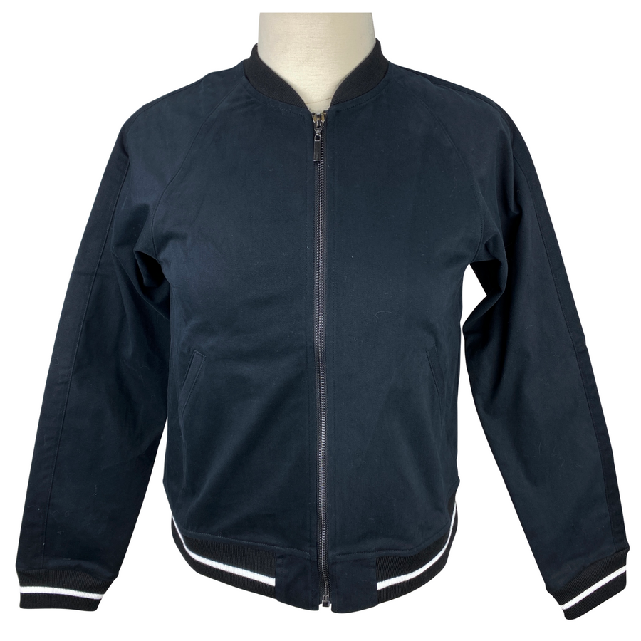 Callidae 'The Team Jacket' in Black w/ Bloodstone+Cream Ribbon