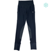 Front of BOTORI 'G4' Fleece Riding Tights in Black - Women's XS