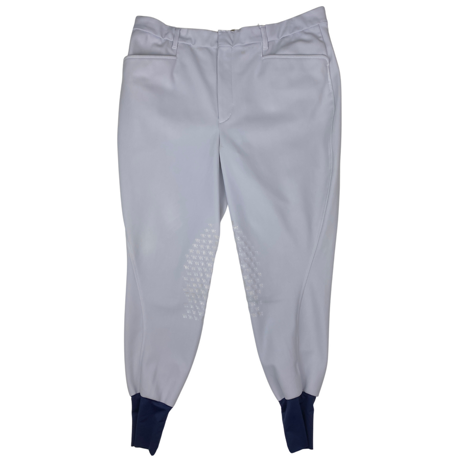 Razzapura Knee Patch Breeches in Dove Grey - Men's 36