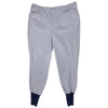 Razzapura Knee Patch Breeches in Dove Grey - Men's 36