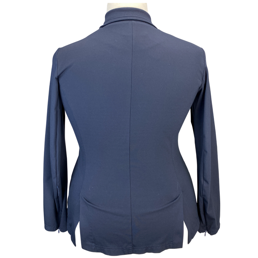 Back of Grand Prix EQJ Show Coat in Navy