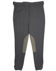 Ashley 'Clarino' Knee Patch Breeches in Grey