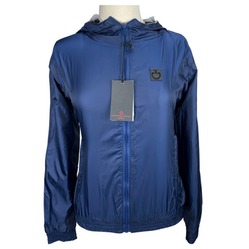 Front of Cavalleria Toscana Double Face Windbreaker in Navy/Grey