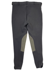 Back of Ashley 'Clarino' Knee Patch Breeches in Grey
