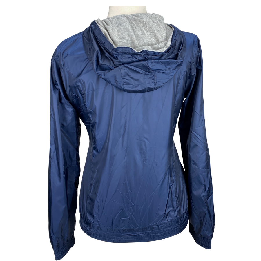 Back of Cavalleria Toscana Double Face Windbreaker in Navy/Grey