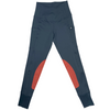 BOTORI 'Andi' Riding Tights in Charcoal w/ Rust Knee Patches