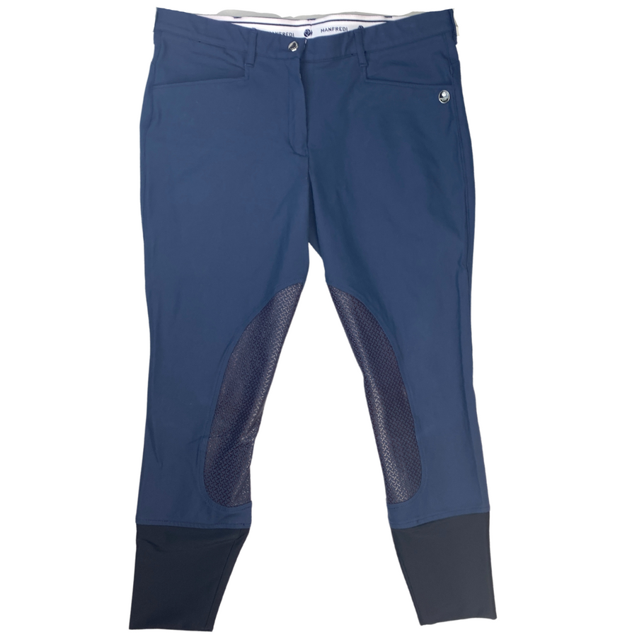 Manfredi 'Montebello' Knee Patch Breeches in Navy