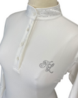 Close up of Kingsland 'Mimi' Competition Shirt in White