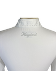 Close up of back of Kingsland 'Mimi' Competition Shirt in White