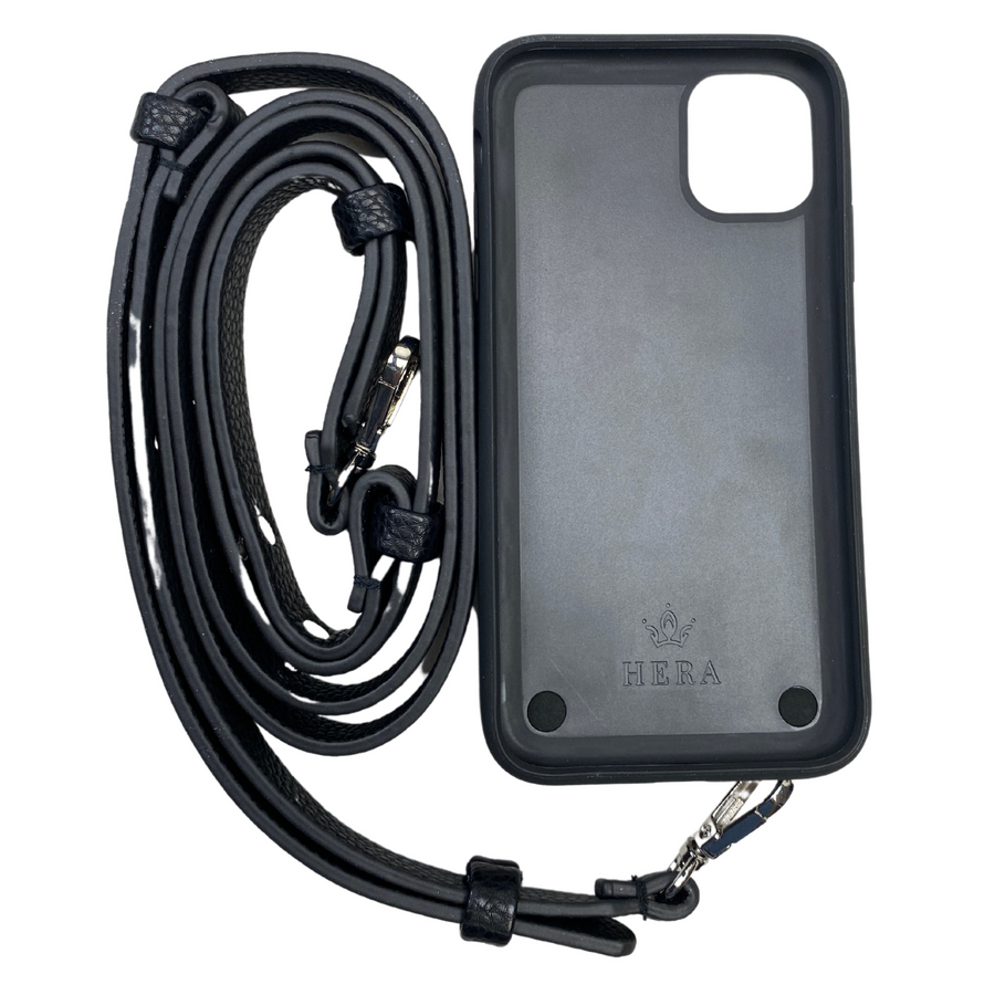 INside of Hera 'Victoria' Adjustable Phone Wallet in Black