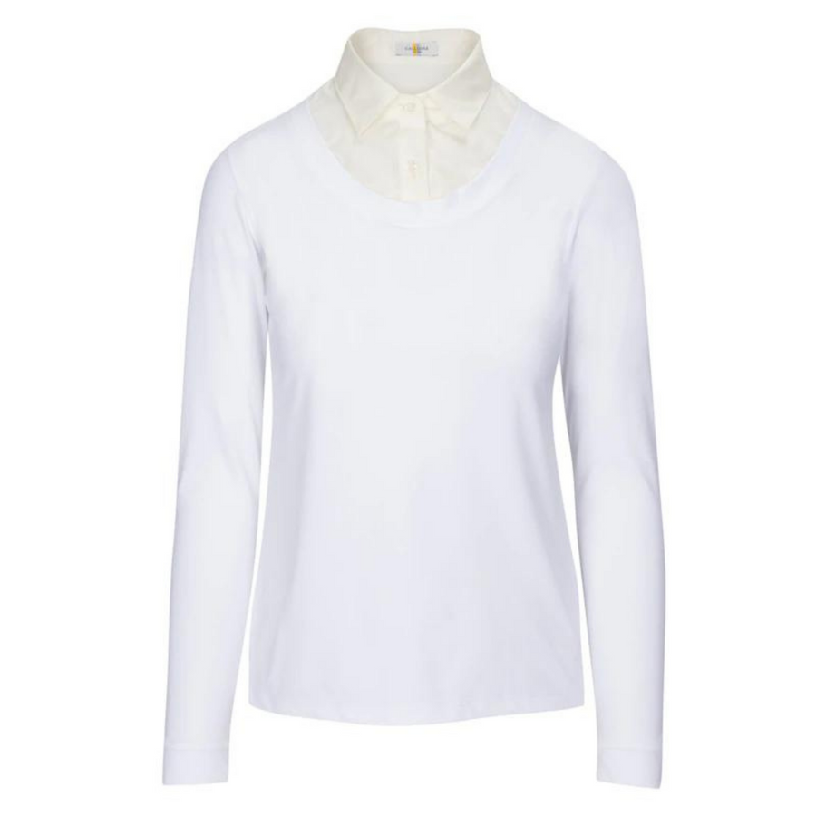 CALLIDAE The Practice Shirt in White/Tonal Dot