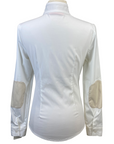 Back of Asmar Equestrian Show Shirt in White