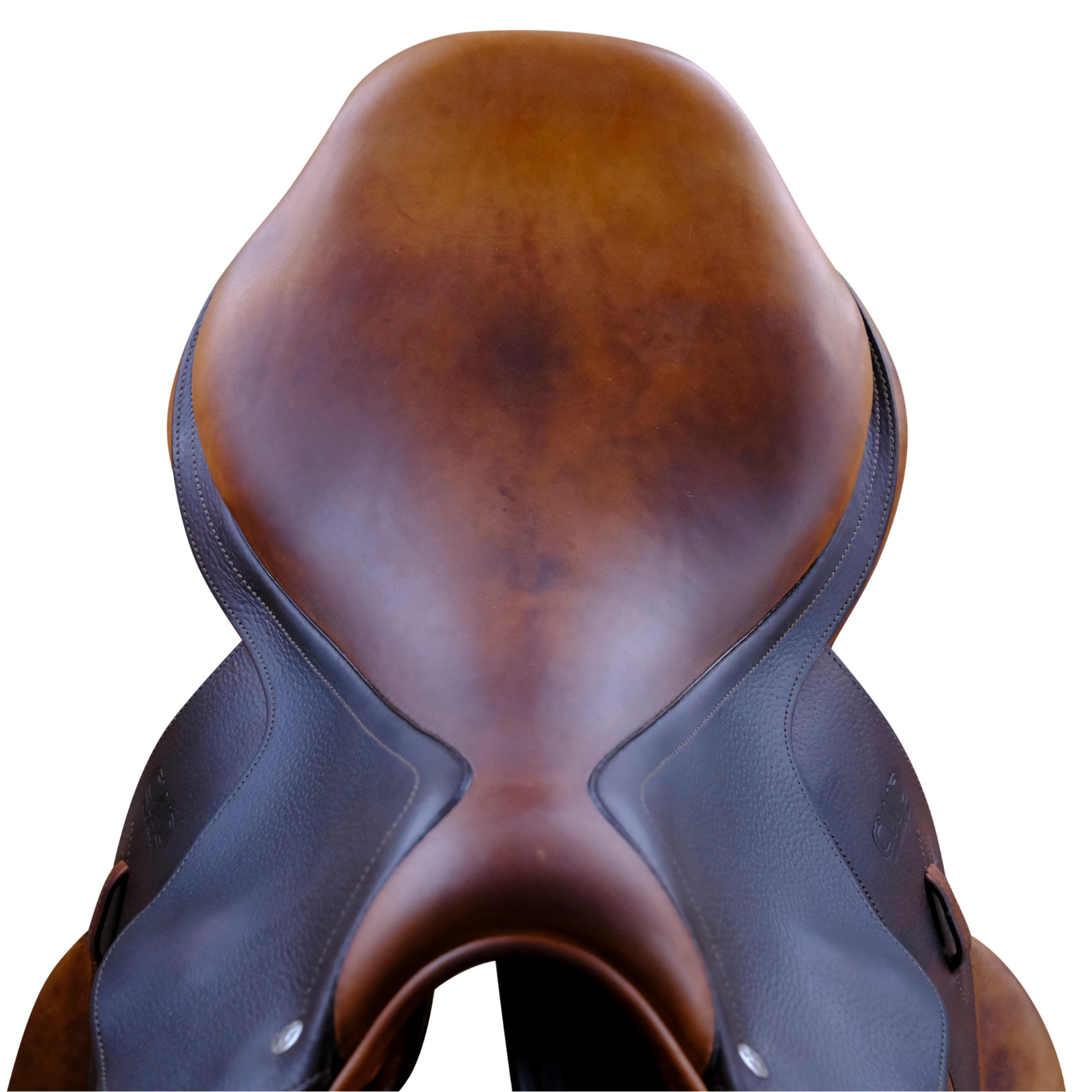 Top view from pommel of CWD 2013 SE04 Monoflap Saddle