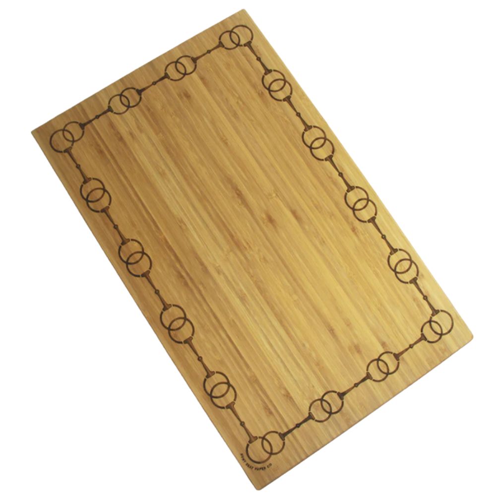 Hunt Seat Paper Co. Double Sided Cutting Board in Snaffle Bits