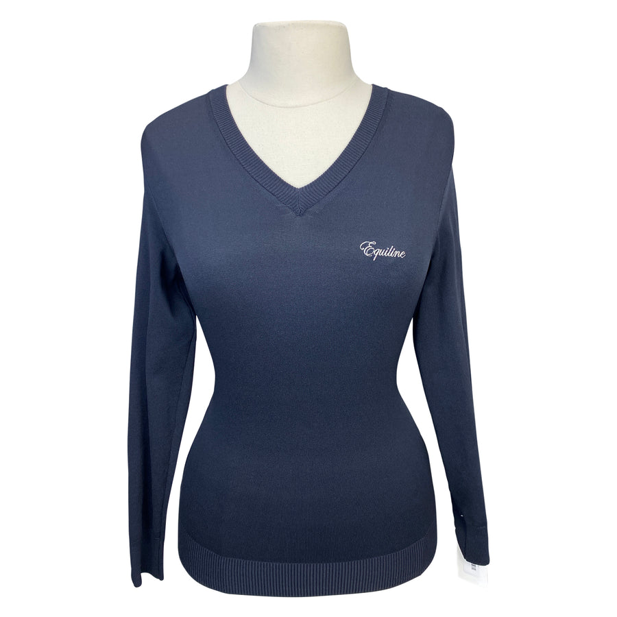 Equiline 'Corinne' Sweater in Navy 