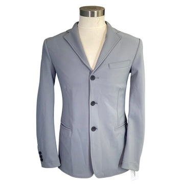 Cavalleria Toscana 'Mesh Stripe' Show Coat in Grey/Burgundy