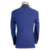 back of Cavalleria Toscana 'Tech Inlay' Show Coat in Indigo Blue