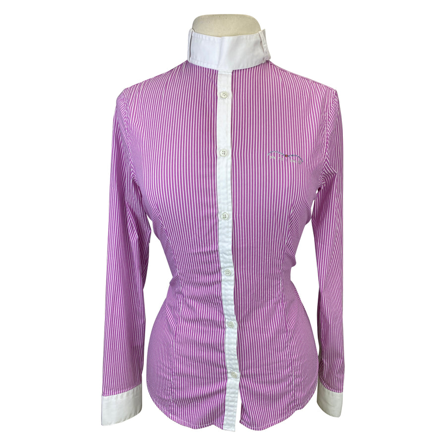 Animo Competition Shirt in Pink Stripes 