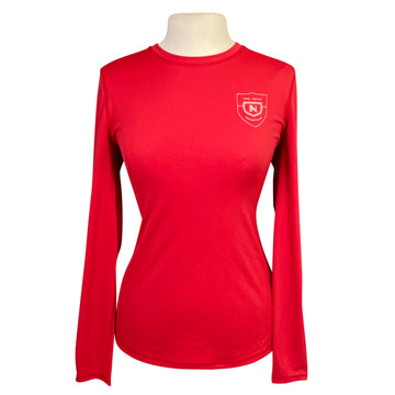 Asmar Equestrian Sustainable Logo Tee in Cherry