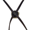 Close up EquuSport Figure 8 Bridle in Oakbark