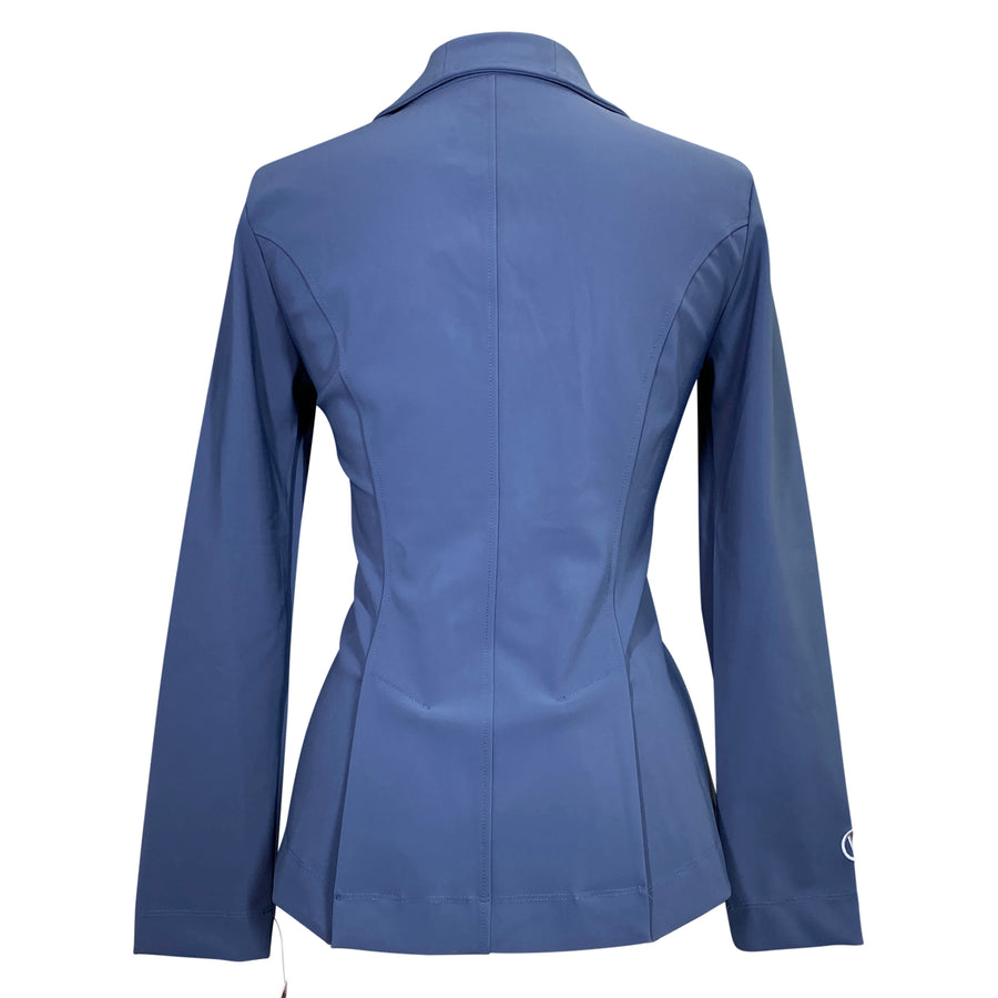 Back of Calverro The Original Perfect Show Jacket in Blueberry