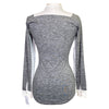Back of Calverro 'Victory' Competition Shirt in Grey Heather