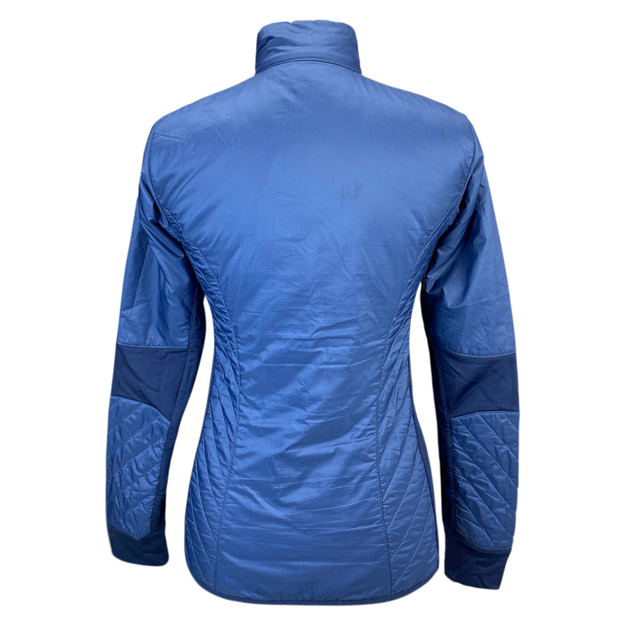 Back of icebreaker Merino Athletic Jacket in Navy/Hot Pink