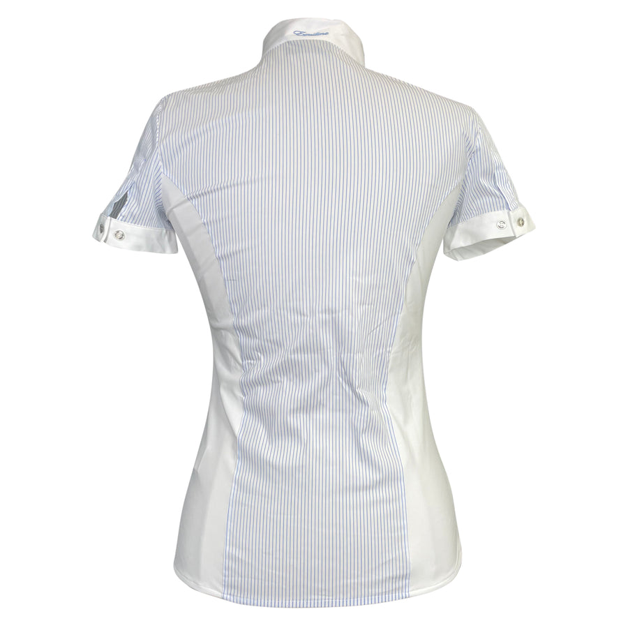 Equiline 'Charlotte' Short Sleeve Show Shirt in Lt Blue - Women's IT 40 (US 2)