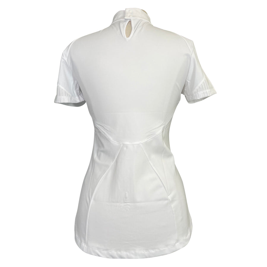 Back of Equiline 'Megan' Show Shirt in White