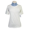 CALLIDAE The Practice Shirt in Ivory/Ice Blue Dobby