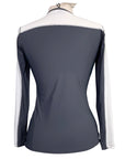 CALLIDAE The Tech Practice Shirt in Basalt + White/Grey Ribbon - Women's XL