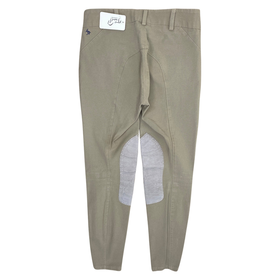 Back of Free x Rein 'The Hunt' Breeches in Tan