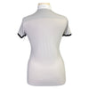 Back of EGO7 Short Sleeve Polo Top in Grey