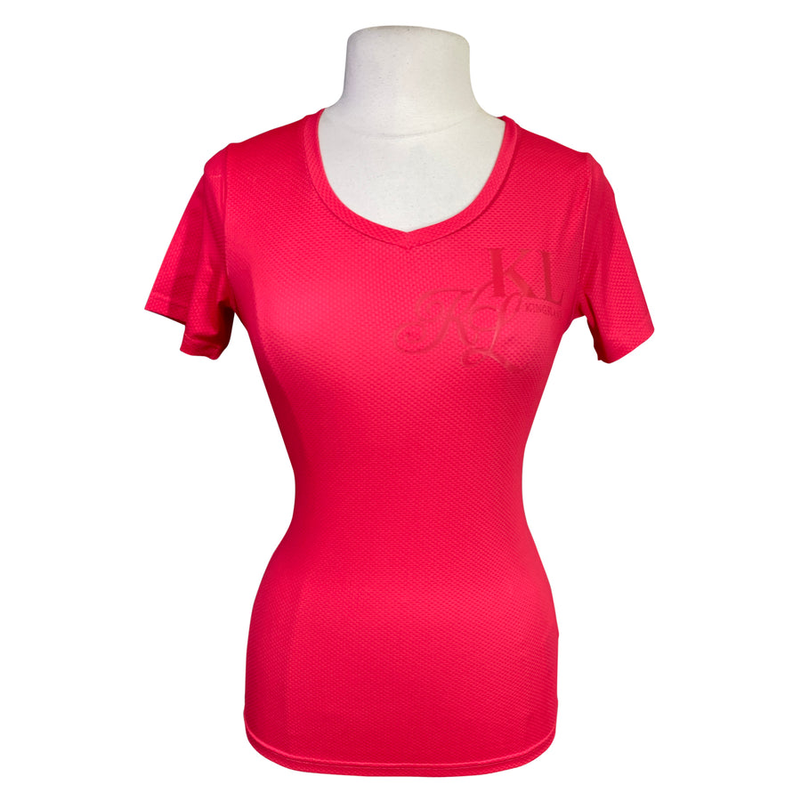 Kingsland 'Janisi' V-Neck Top in Red Geranium