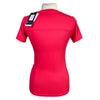 Back of Kingsland 'Janisi' V-Neck Top in Red Geranium