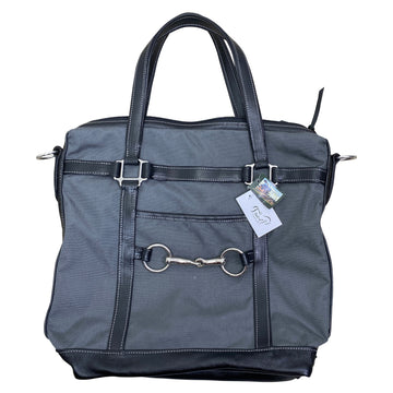 Green Hill Collection Cordura + Leather Tote in Grey